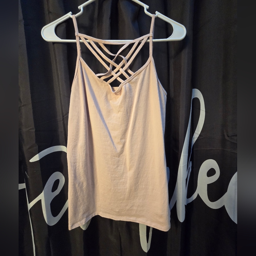 Elegant Beige Spaghetti Strap Top